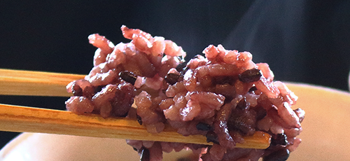 しこくまい炊きあがりお茶碗